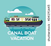 Canal Boat Vacation Concept...