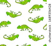 Seamless Pattern With Green...