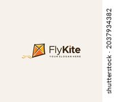 modern flykite colorful... | Shutterstock .eps vector #2037934382