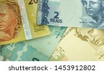 brazilian money brazil 2  20 ... | Shutterstock . vector #1453912802
