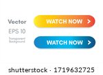 watch now button for website... | Shutterstock .eps vector #1719632725