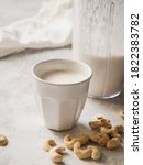 Small photo of cashew milk is popular among vegan world, it is widely used to substitute cow milk. its smooth abd creamy texture is perfect both for sweets and savory