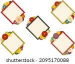 rhombus frame set with colorful ... | Shutterstock .eps vector #2095170088