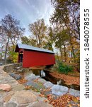 Small photo of Roddy Road Covered Bridge in October 2020