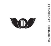 d letter wing logo business... | Shutterstock .eps vector #1609864165