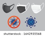 coronavirus mask  protective... | Shutterstock .eps vector #1642935568