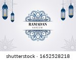 ramadan kareem. greeting... | Shutterstock .eps vector #1652528218