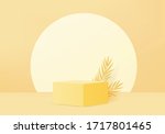 background vector 3d yellow... | Shutterstock .eps vector #1717801465