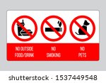 prohibition sign  no outside... | Shutterstock .eps vector #1537449548