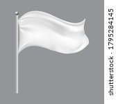 white horizontal flag on... | Shutterstock .eps vector #1795284145