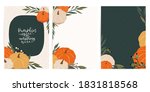 fall party invitation  banner ... | Shutterstock .eps vector #1831818568