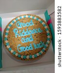 Small photo of good riddance and good luck cookie