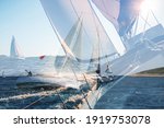 yachting double exposure.... | Shutterstock . vector #1919753078