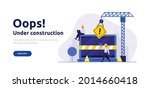 website under construction page.... | Shutterstock .eps vector #2014660418
