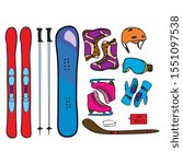 Winter Sport Icons Set....