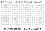set of vector line icons of... | Shutterstock .eps vector #1175266045