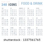 big collection of linear icons. ... | Shutterstock .eps vector #1337561765