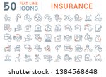 set of vector line icons of... | Shutterstock .eps vector #1384568648