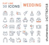 set of vector line icons of... | Shutterstock .eps vector #1427782418