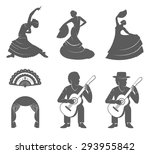 Set Of Vector Silhouettes And...