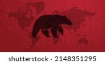 bear or bearish market trend in ... | Shutterstock .eps vector #2148351295