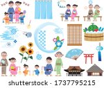 japanese traditional summer... | Shutterstock .eps vector #1737795215