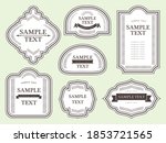 western antique frame material... | Shutterstock .eps vector #1853721565