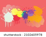 spray graffiti background... | Shutterstock .eps vector #2102605978