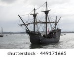 Wooden Galleon In The Middle Of ...