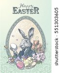 Vintage Easter Postcard With...