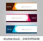 set of abstract modern... | Shutterstock .eps vector #1465490648
