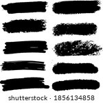 vector set of hand drawn brush... | Shutterstock .eps vector #1856134858