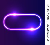 futuristic neon frame border.... | Shutterstock .eps vector #2066978198