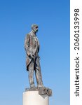 Small photo of Prague, Czech republic - 08 14 2021: Statue of Tomas Garrigue Masaryk on Hradcany square near Prague Castle