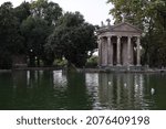 Small photo of The Temple of Aesculapius in Villa Borghese, Rome, Italy