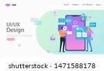 ui ux design vector... | Shutterstock .eps vector #1471588178