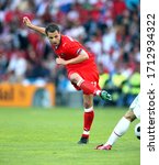 Small photo of Geneva, SWITZERLAND - June 11, 2008: Libor Sionko in action during the UEFA Euro 2008 Czech Republic v Portugal at Stade de Geneve.