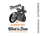 therapy is expensive wind is... | Shutterstock .eps vector #1674365842