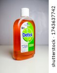 Small photo of Kuala Lumpur, Malaysia - May 2020: Antiseptic germicide "Dettol"