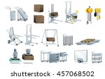 industrial equipment vector... | Shutterstock .eps vector #457068502