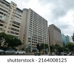 Small photo of Taipei,Taiwan-06.02.2022:Union Bank of Taiwan Co., Ltd. (UBOT) headquarter building and The Sherwood Taipei hotel building