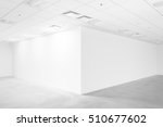 White empty space with ceiling and floor, loft style