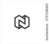Letter N Or Nn Monogram Logo...