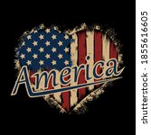 i love america  we love america ... | Shutterstock .eps vector #1855616605