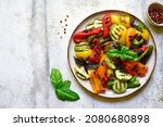 Grilled colorful vegetable  ...