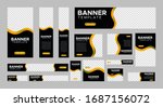 set of creative web banners of... | Shutterstock .eps vector #1687156072