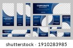 set of corporate web banner... | Shutterstock .eps vector #1910283985