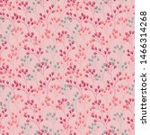 pink floral ditsy foliage... | Shutterstock .eps vector #1466314268