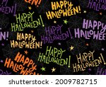 colorful happy halloween... | Shutterstock .eps vector #2009782715