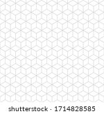 seamless hexagonal grid pattern.... | Shutterstock .eps vector #1714828585